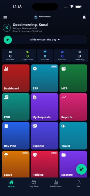 SynovaFieldIQ app home
